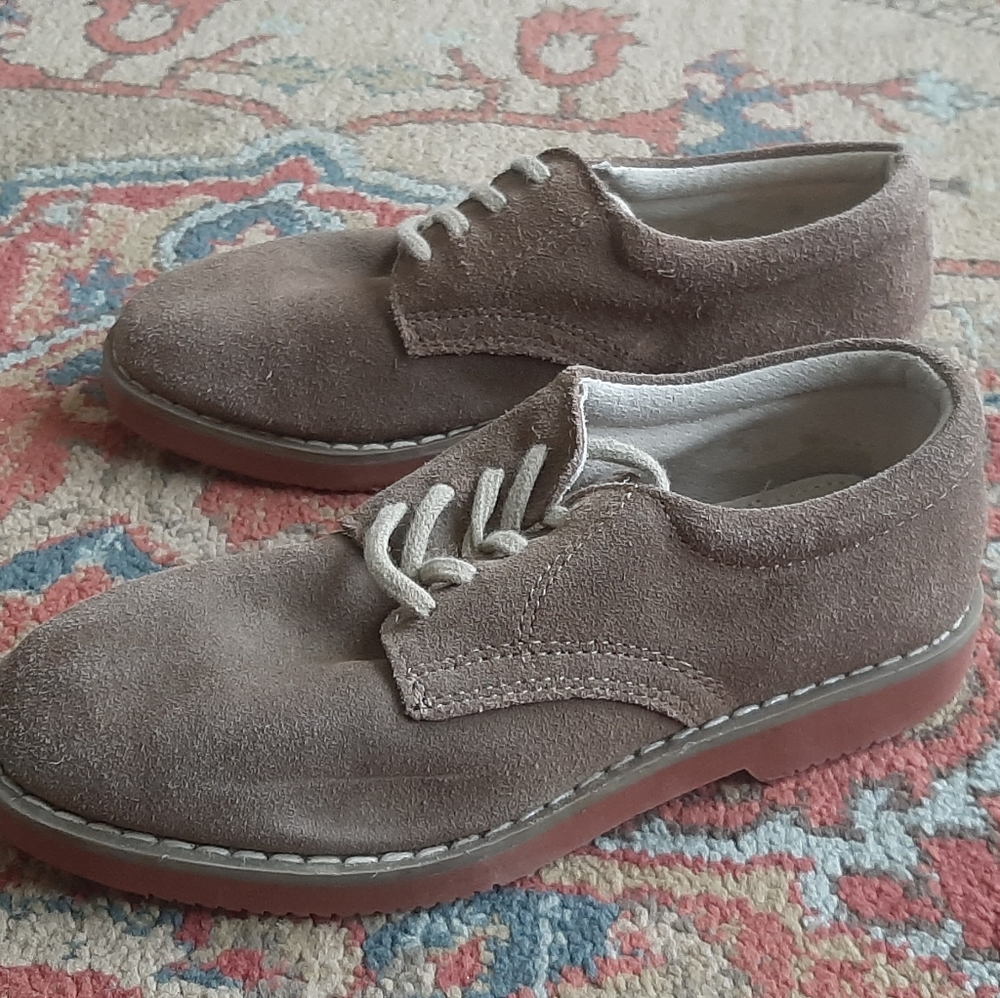 Nordstrom Kid's Tan Suede Casual Lace-Up Shoes Size 1